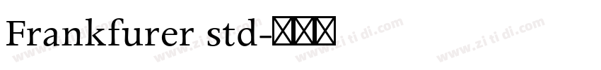 Frankfurer std字体转换